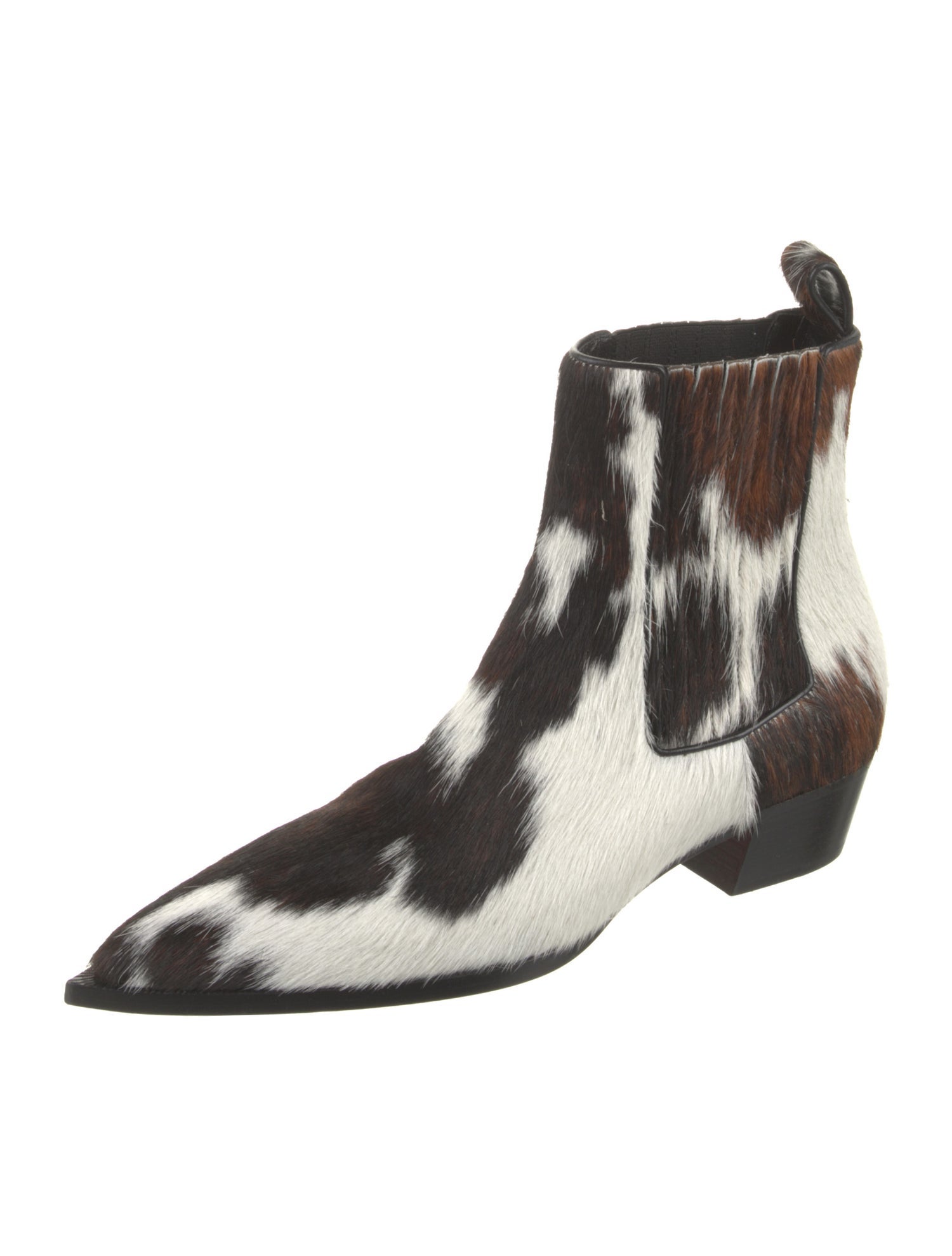 Christian Louboutin Ponyhair Animal Print Chelsea Boots