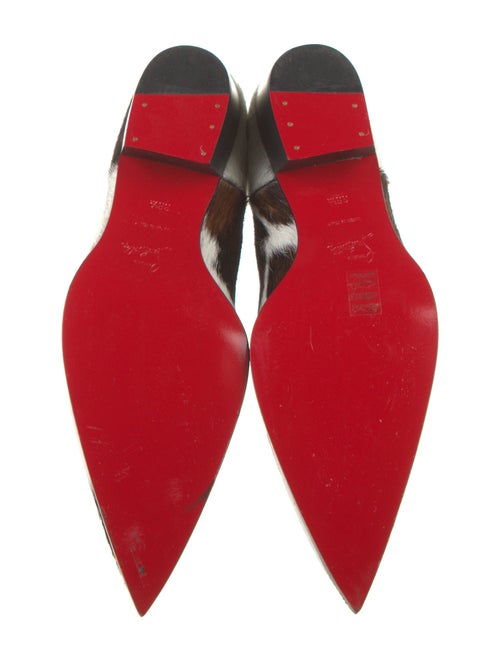 Christian Louboutin Ponyhair Animal Print Chelsea Boots