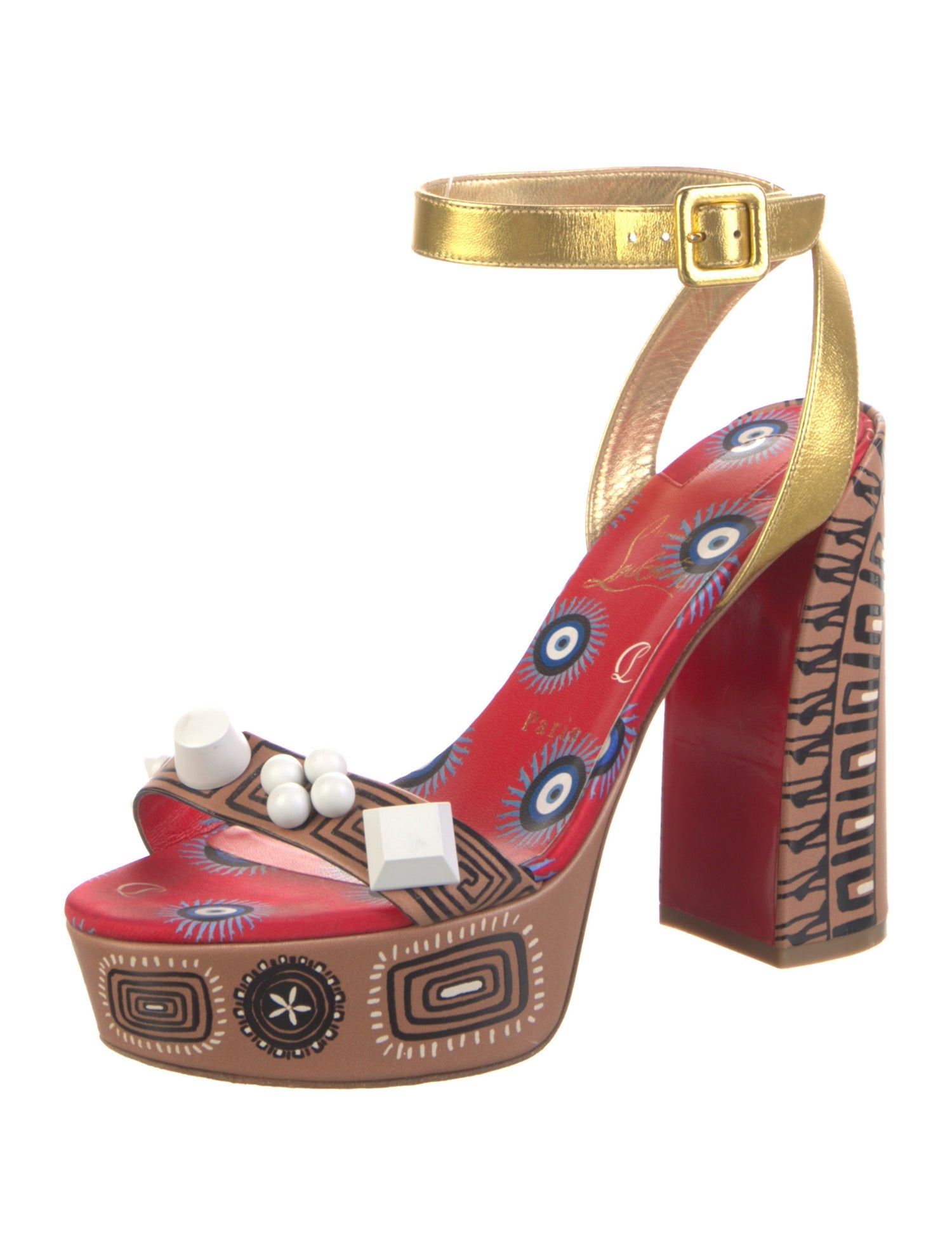 Christian Louboutin Christian Louboutin Movida Athina Spike Accents Sandals
