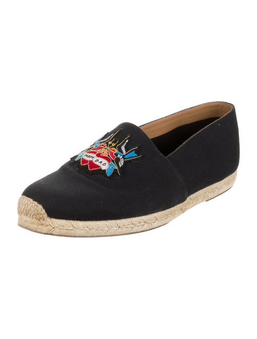Christian Louboutin Canvas Graphic Print Espadrilles