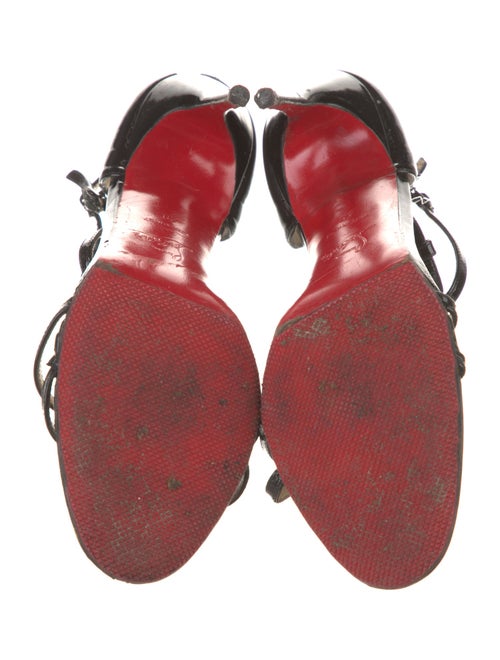 Christian Louboutin Patent Leather T-Strap Sandals