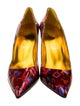 Christian Louboutin Patent Leather Printed Pumps