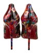 Christian Louboutin Patent Leather Printed Pumps