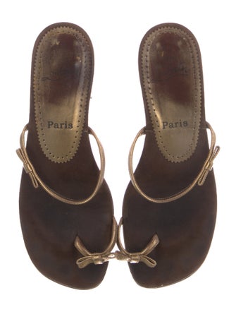 Christian Louboutin Suede Slides