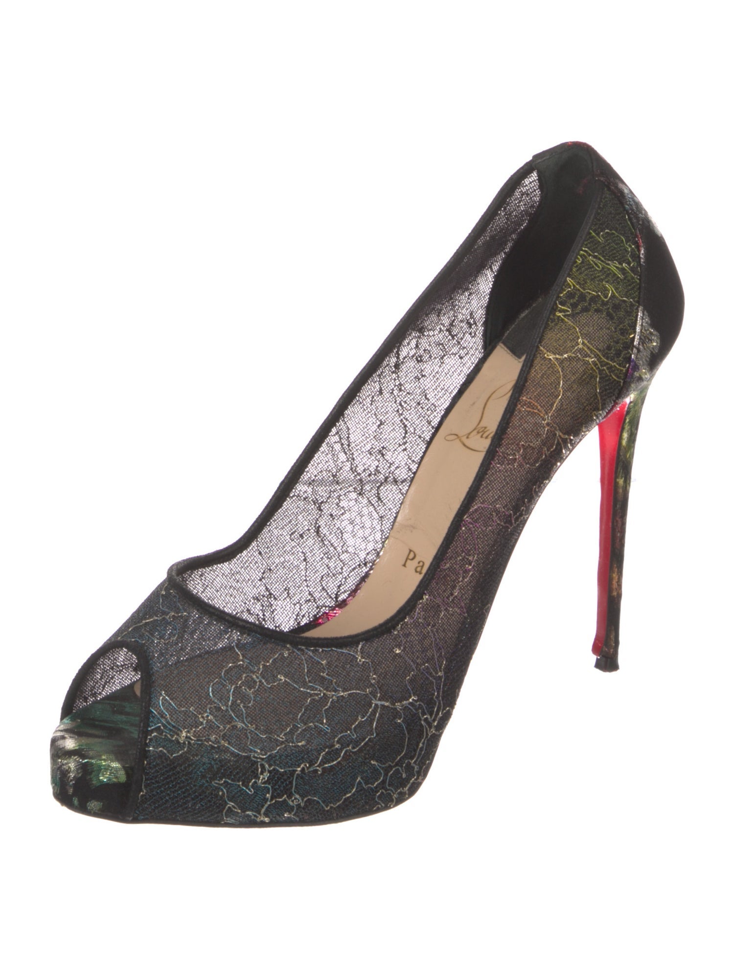 Christian Louboutin Lace Lace Pattern Pumps