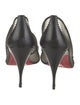 Christian Louboutin Mesh Leather Trim Embellishment Pumps
