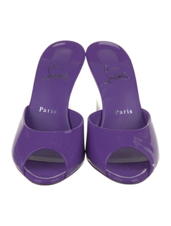 Christian Louboutin Patent Leather Slides