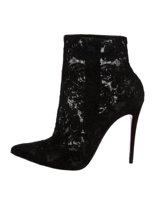 Christian Louboutin Lace Lace Pattern Boots
