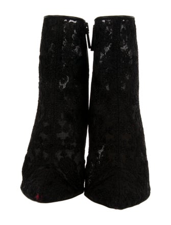 Christian Louboutin Lace Lace Pattern Boots