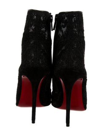 Christian Louboutin Lace Lace Pattern Boots