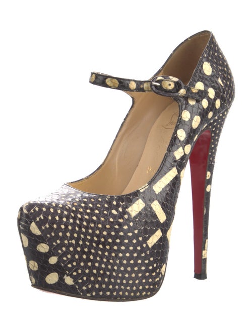 Christian Louboutin Snakeskin Animal Print Pumps