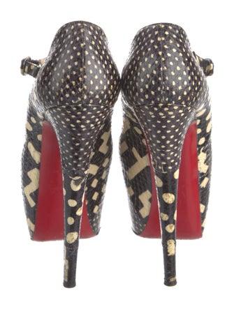 Christian Louboutin Snakeskin Animal Print Pumps