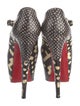 Christian Louboutin Snakeskin Animal Print Pumps