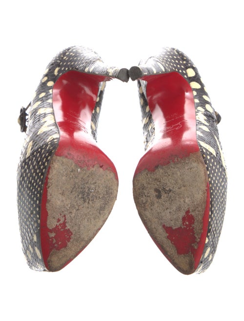 Christian Louboutin Snakeskin Animal Print Pumps