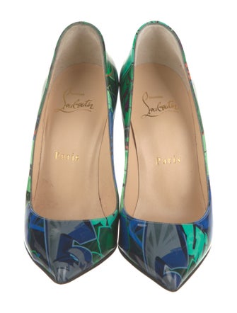 Christian Louboutin Patent Leather Printed Pumps