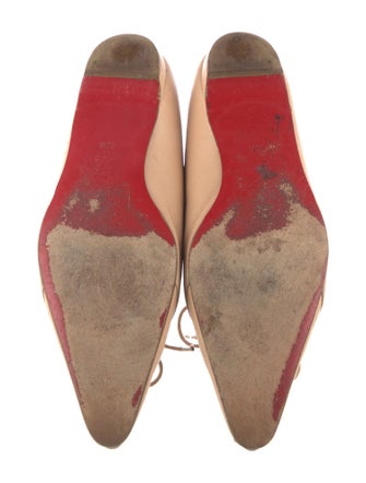 Christian Louboutin Spike Accents Leather Ballet Flats