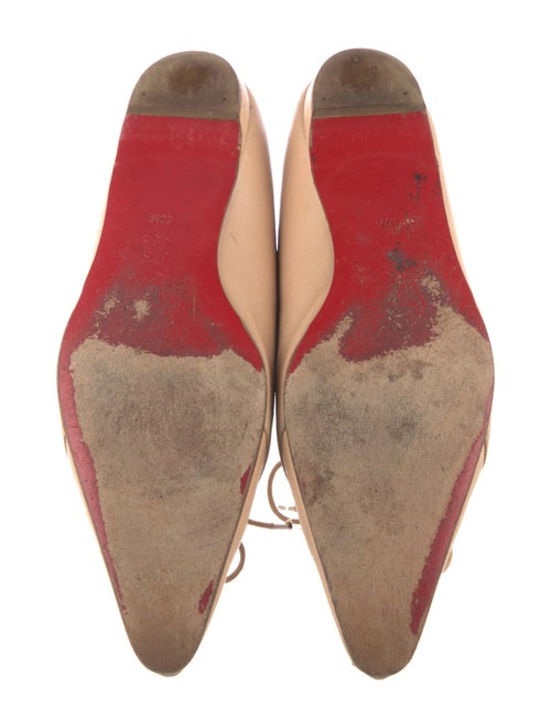 Christian Louboutin Spike Accents Leather Ballet Flats