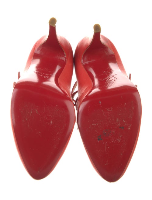 Christian Louboutin Leather Cutout Accent Pumps