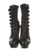 Christian Louboutin Leather Lace-Up Boots