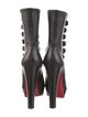 Christian Louboutin Leather Lace-Up Boots