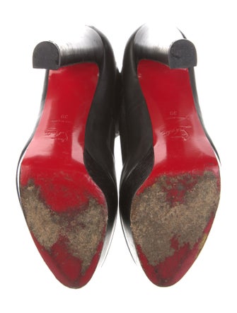 Christian Louboutin Leather Lace-Up Boots