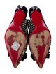 Christian Louboutin Patent Leather Glitter Accents Slingback Pumps