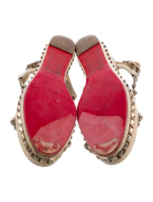 Christian Louboutin Suede Studded Accents Espadrilles