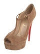 Christian Louboutin Suede T-Strap Sandals