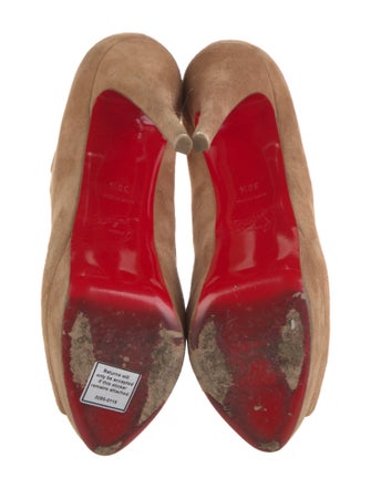 Christian Louboutin Suede T-Strap Sandals