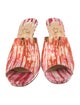 Christian Louboutin Patent Leather Printed Slides