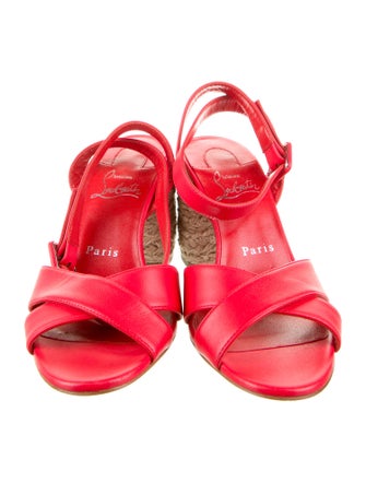 Christian Louboutin Leather Espadrilles