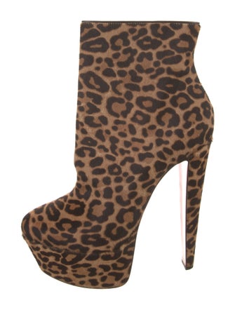 Christian Louboutin Ponyhair Animal Print Boots