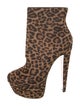 Christian Louboutin Ponyhair Animal Print Boots