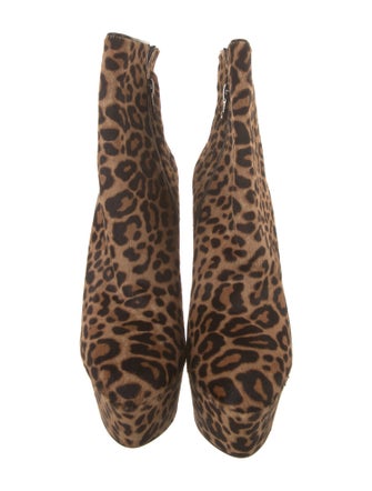 Christian Louboutin Ponyhair Animal Print Boots