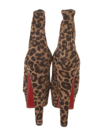 Christian Louboutin Ponyhair Animal Print Boots