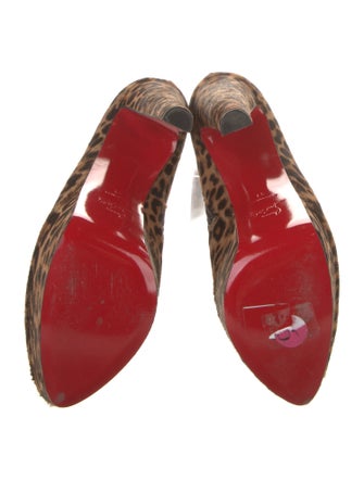 Christian Louboutin Ponyhair Animal Print Boots
