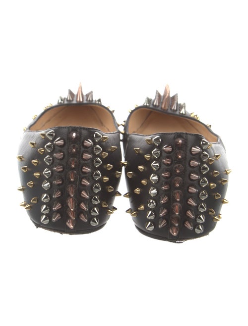 Christian Louboutin Spike Accents Leather Ballet Flats