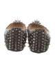 Christian Louboutin Spike Accents Leather Ballet Flats