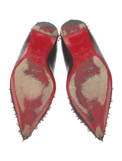 Christian Louboutin Spike Accents Leather Ballet Flats