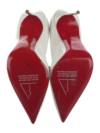 Christian Louboutin Patent Leather Scalloped Accent Pumps
