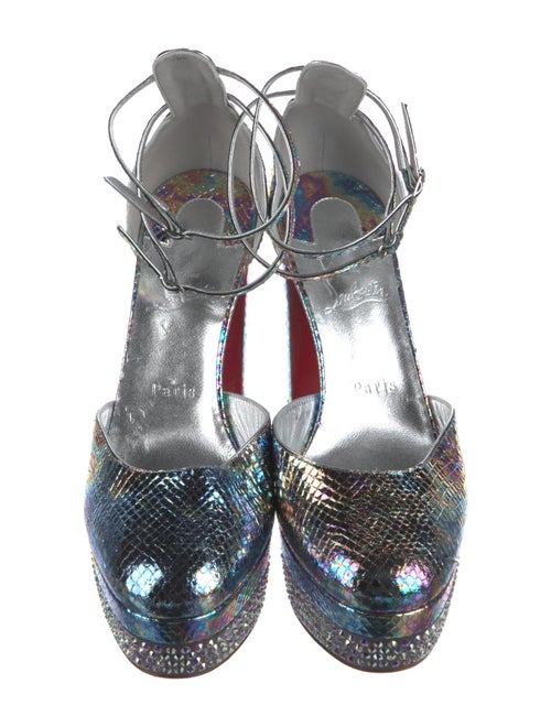 Christian Louboutin Snakeskin D'Orsay Pumps
