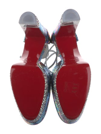 Christian Louboutin Snakeskin D'Orsay Pumps