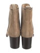 Christian Louboutin Chain-Link Accent Suede Chelsea Boots