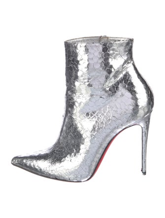 Christian Louboutin Embossed Leather Boots