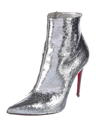 Christian Louboutin Embossed Leather Boots