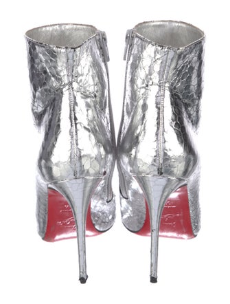 Christian Louboutin Embossed Leather Boots