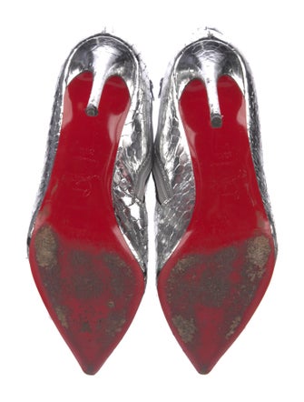 Christian Louboutin Embossed Leather Boots