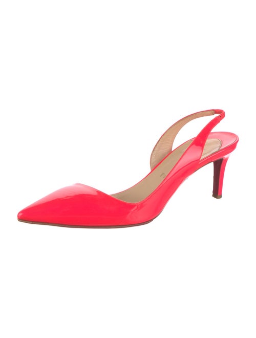 Christian Louboutin Patent Leather Slingback Pumps