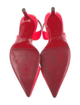 Christian Louboutin Patent Leather Slingback Pumps