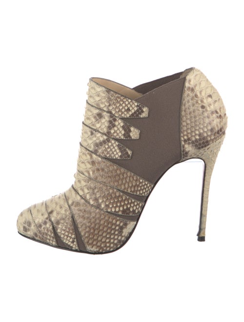 Christian Louboutin Python Animal Print Boots